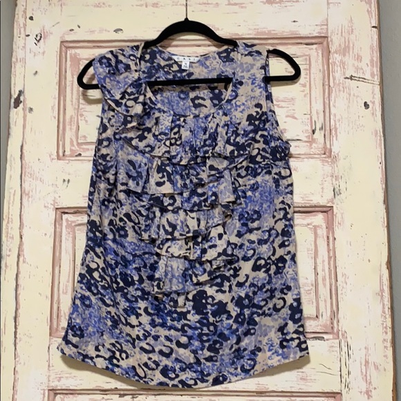 Cabi Silk Cascading Ruffled Tank - Picture 1 of 5